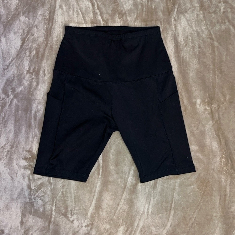 Women’s black biker shorts